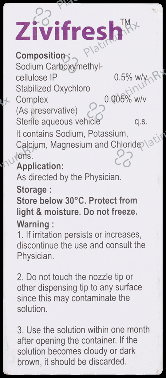 Zivifresh 0.5% Eye Drop 10ml