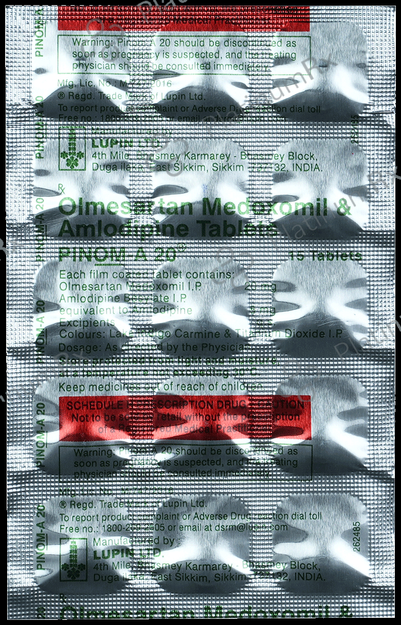 Pinom A 5/20mg Tablet 15s
