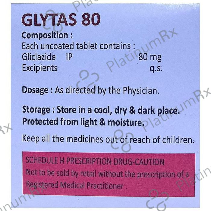 Glytas 80 Tablet
