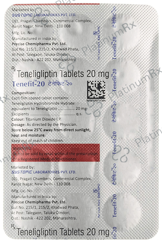 Tenefit 20mg Tablet 15s
