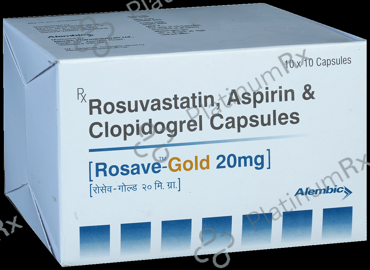 Rosave Gold 20/75/75mg Capsule 10s