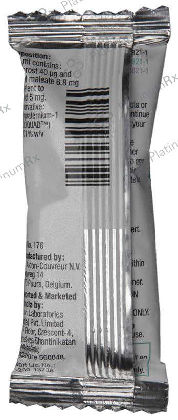 Travacom 5mg/40mcg Eye Drop 1s