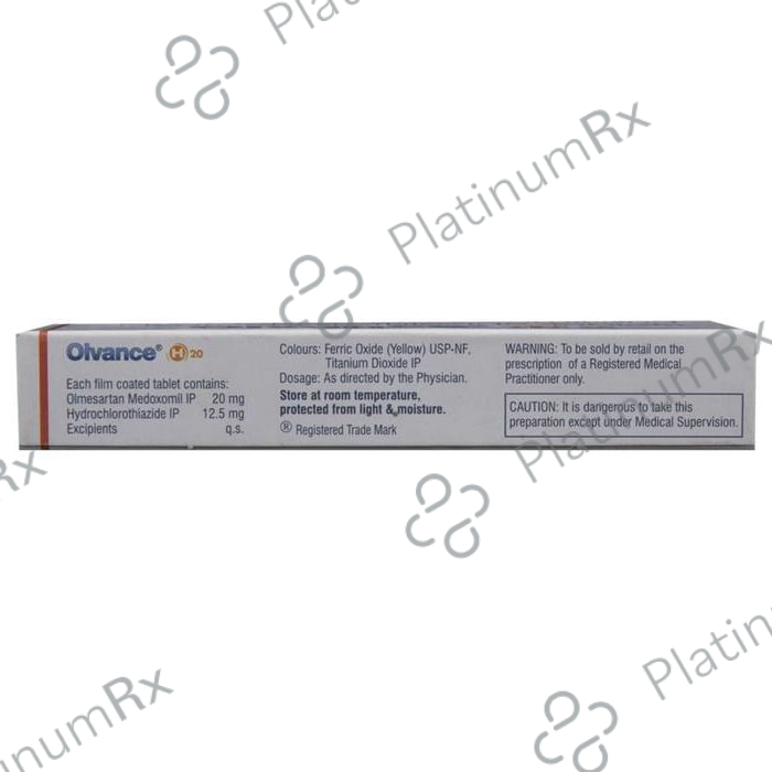 Olvance H 12.5/20mg Tablet 10s