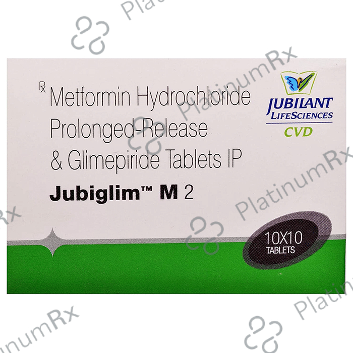Jubiglim M 2 Tablet PR 10 Tablet PR