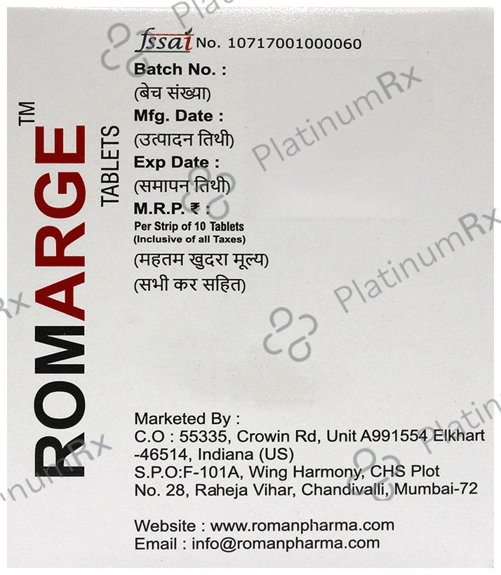 Roman Pharma Romarge Tablet