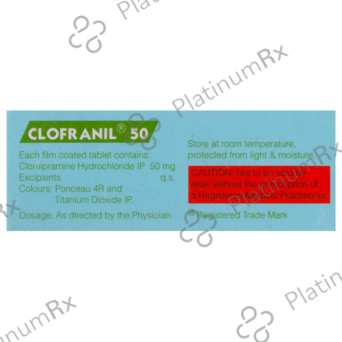 Clofranil 50mg Tablet 10s