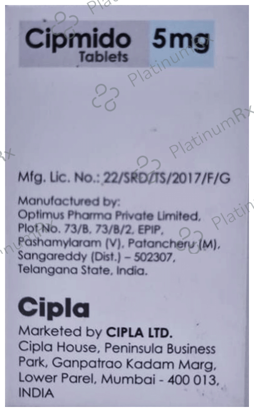 Cipmido 5mg Tablet