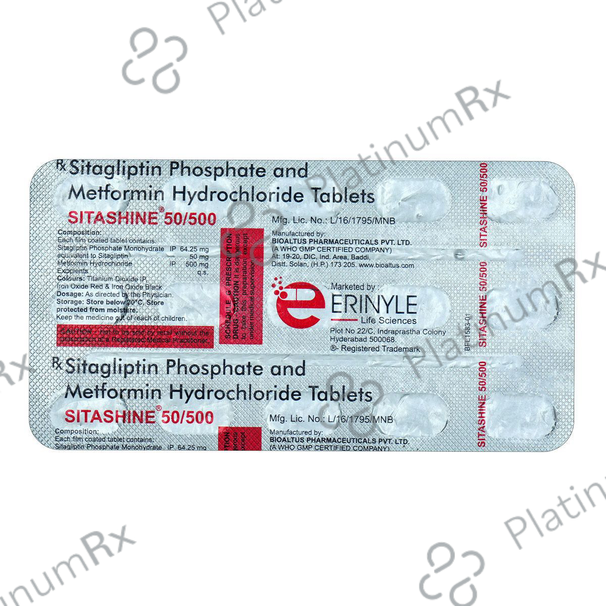 Sitashine 50/500mg Tablet 15s