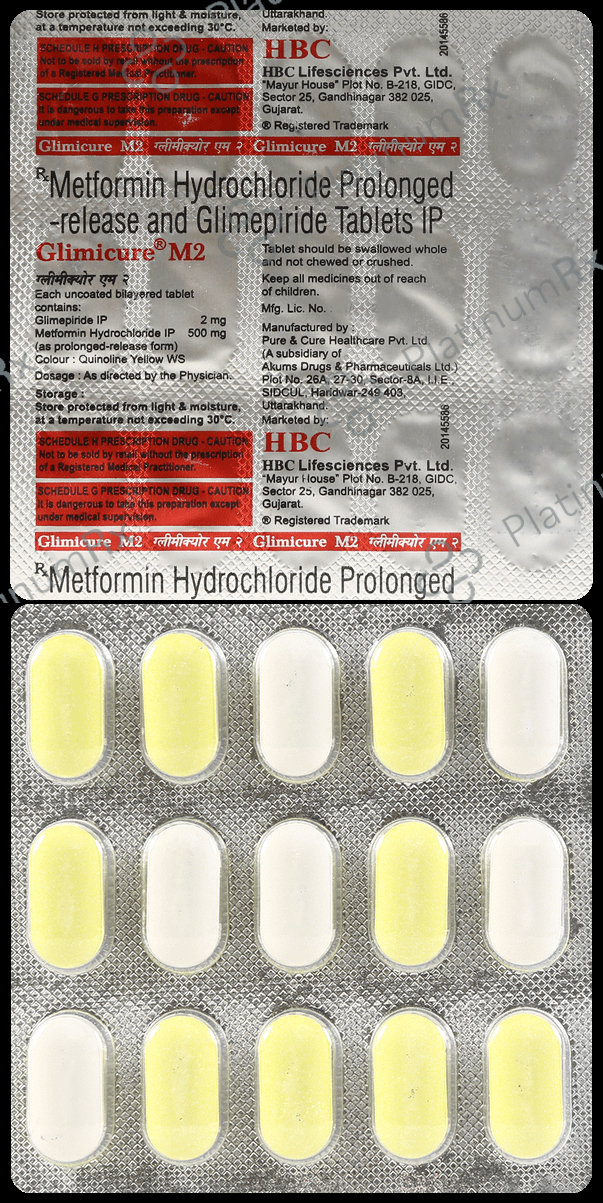 Glimicure M 2/500mg Tablet 15s