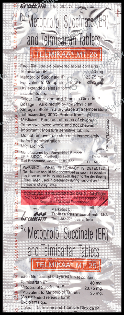 Telmikaa MT 23.75/40mg Tablet ER 10s