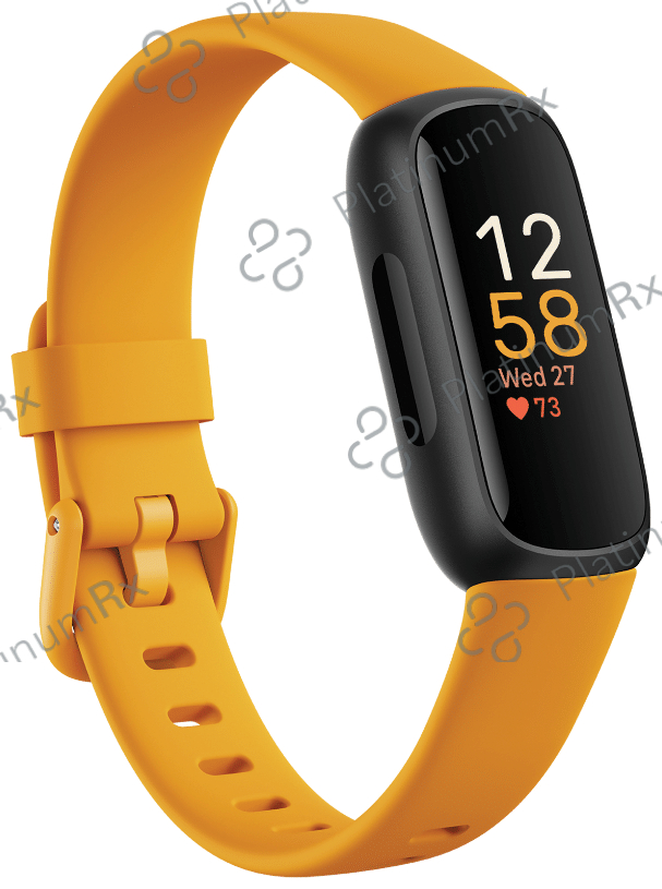 Fitbit Inspire 3 Health & Fitness Tracker Morning Glow,Black