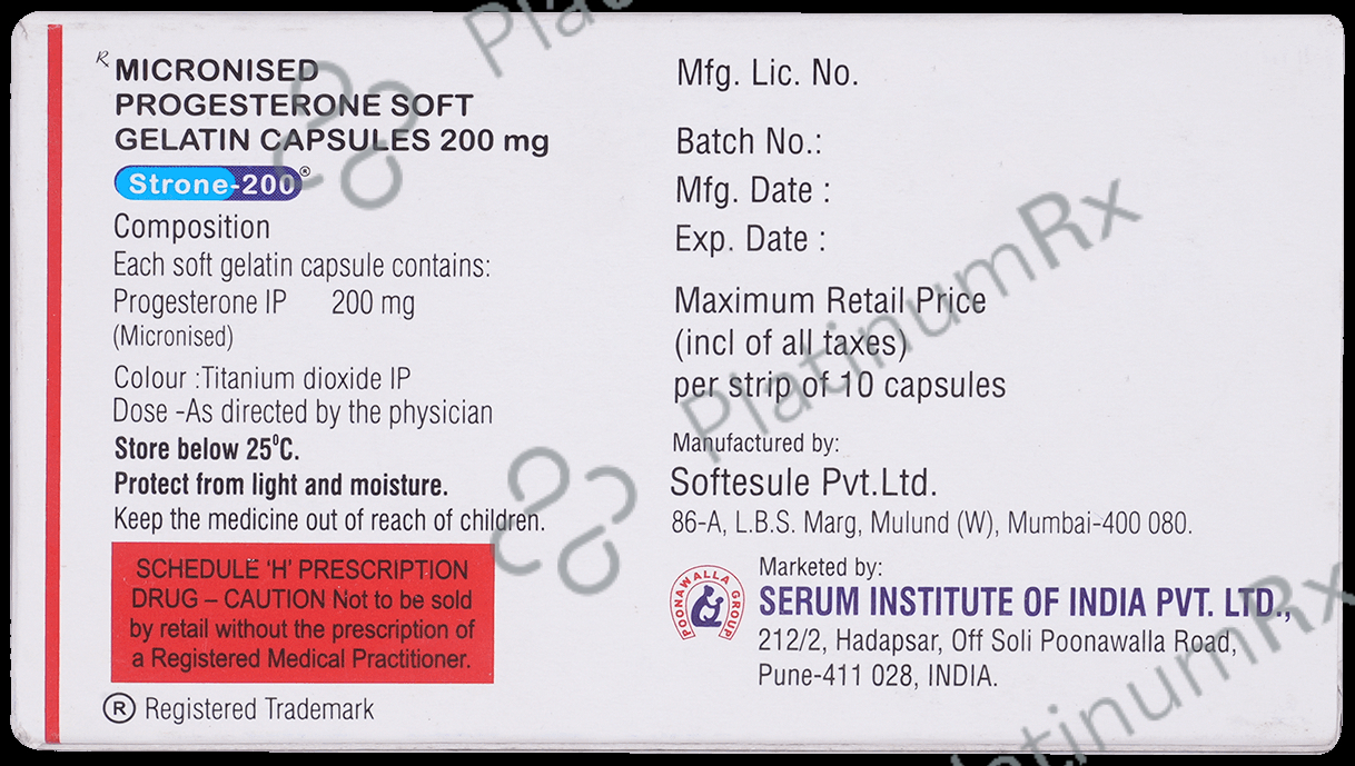Strone 200mg Capsule 10s