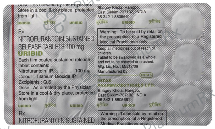 Uribid 100mg Tablet 15s