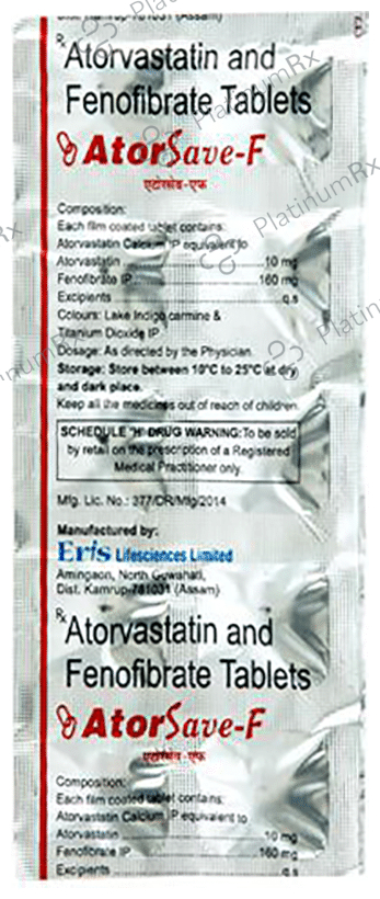 Atorsave F 10/160mg Tablet 10s