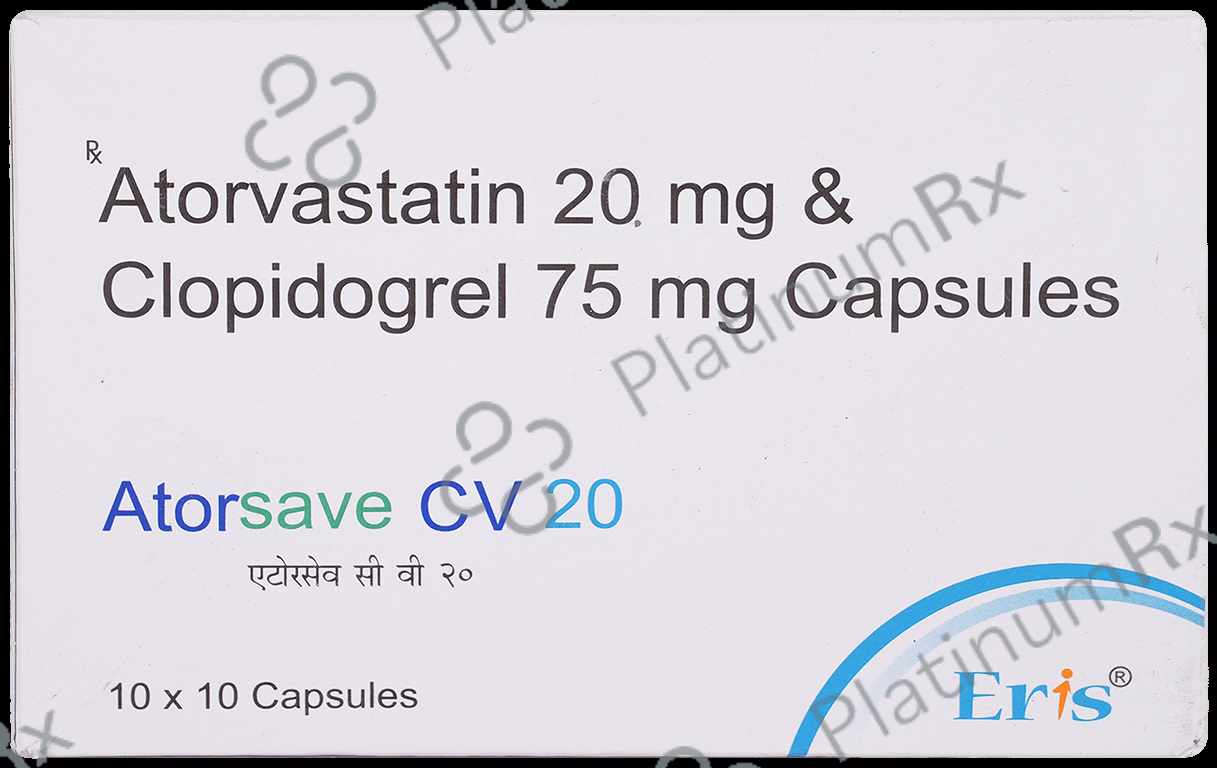 Atorsave CV 20/75mg Capsule 10s