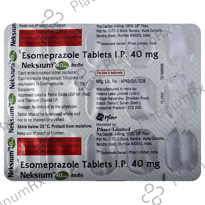 Neksium 40mg Tablet 15s