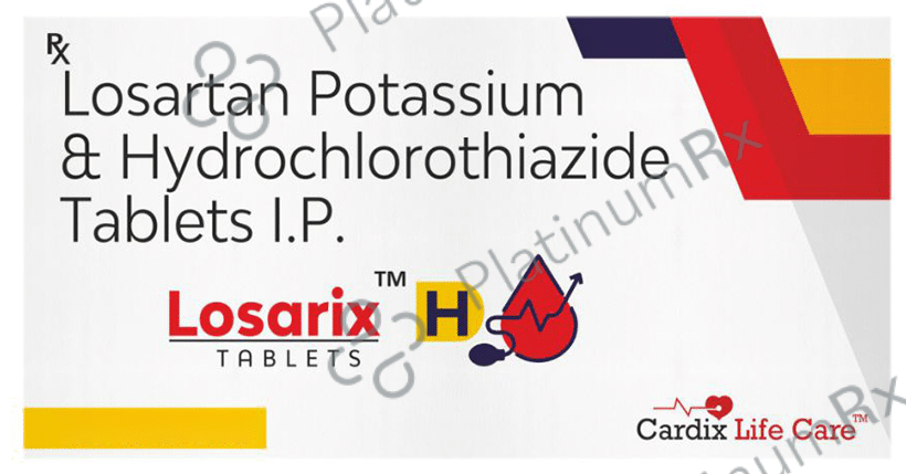 Losarix H 50mg/12.5mg Tablet