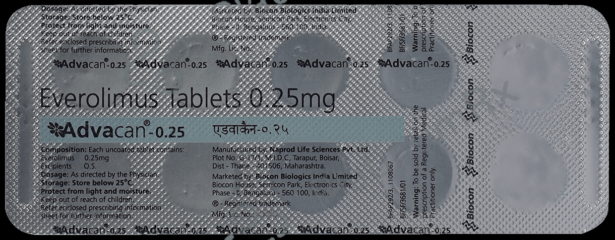 Advacan 0.25mg Tablet