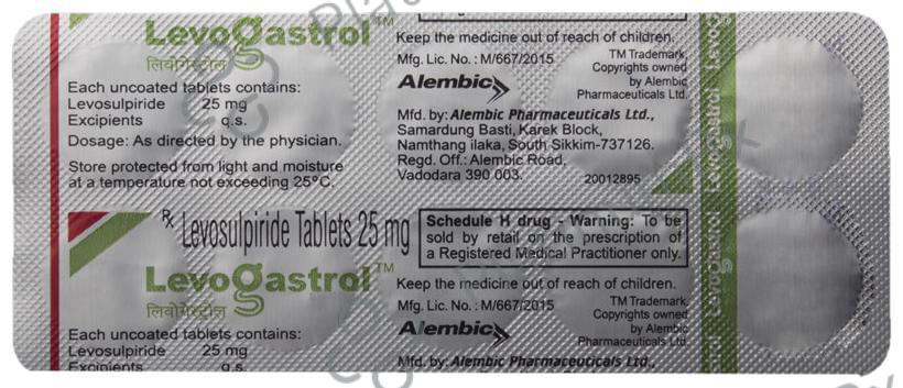 Levogastrol 25mg Tablet 10s