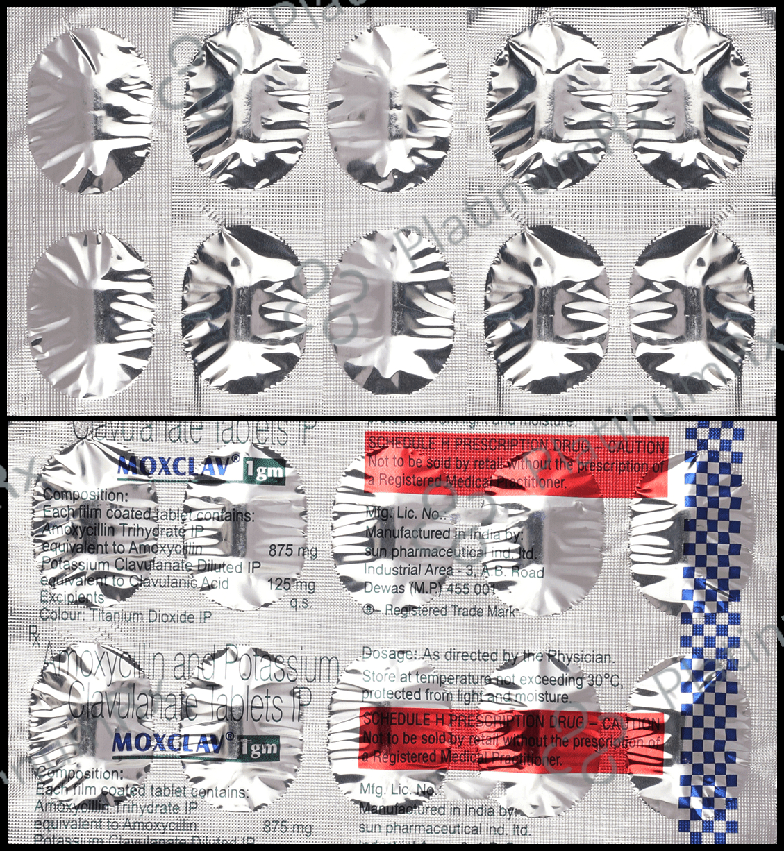 Moxclav 1gm 875/125mg Tablet 10s