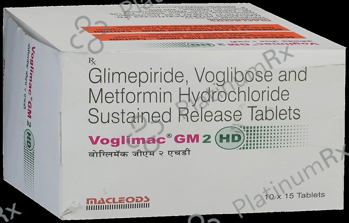 Voglimac GM 2 HD 2/500/0.3mg Tablet SR 15s