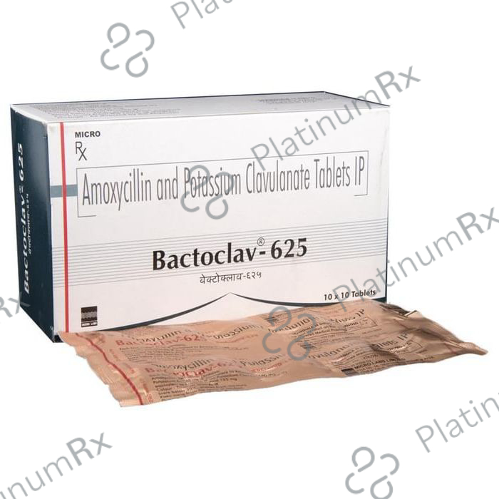 Bactoclav 625mg Tablet 10s