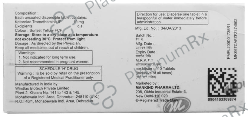 Dentaforce DT 10mg Tablet 10s