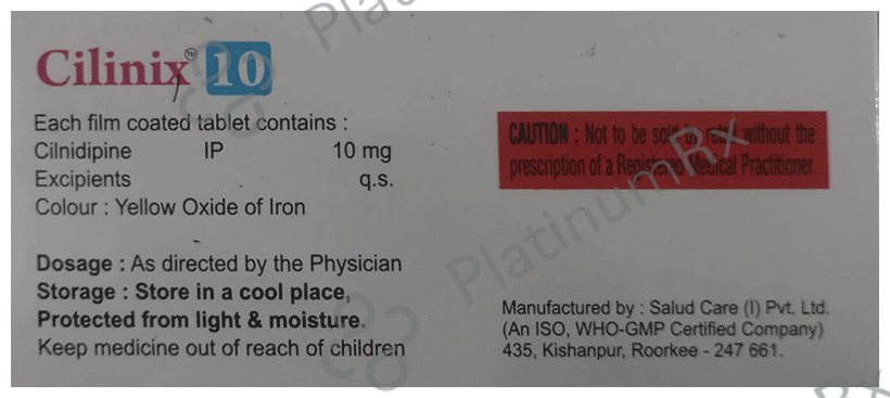 Cilinix 10 Tablet