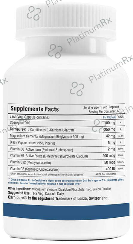 Trexgenics Cardiotrex Veg Capsules