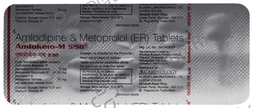 Amlokem M 5/50 Tablet