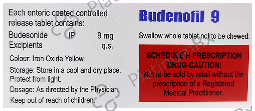 Budenofil 9mg Tablet CR 10s