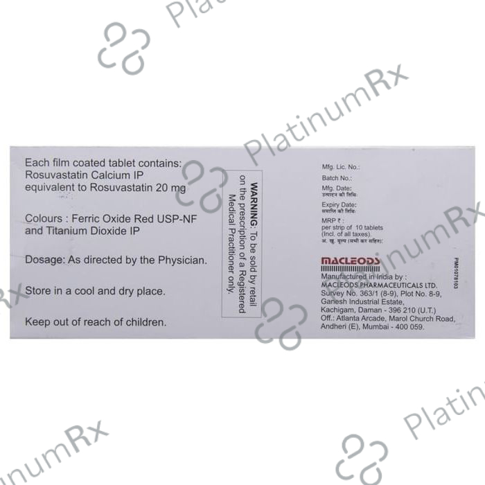 Rozustat 20 Tablet 10 Tablet