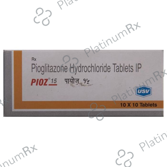 Pioz 15mg Tablet 10s