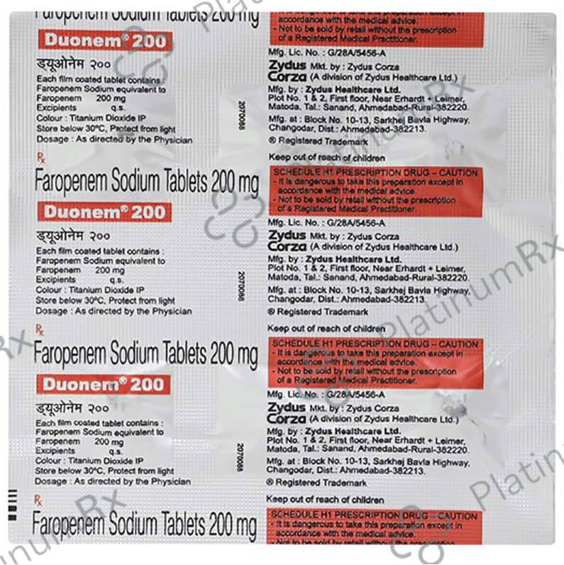Duonem 200mg Tablet 6s