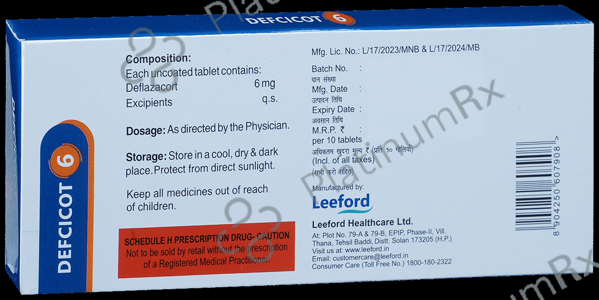 Defcicot 6mg Tablet 10s