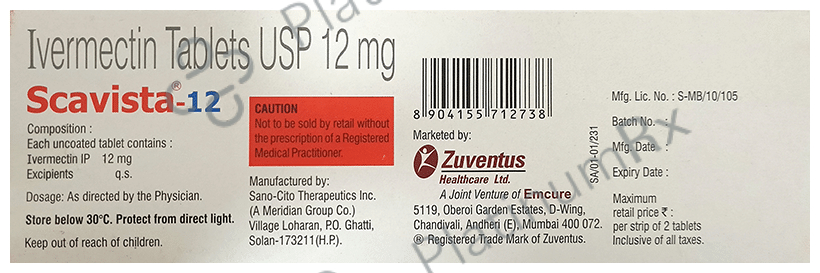 Scavista 12 Tablet 2 tablets
