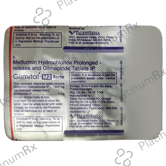 Glimital M2 Forte Tablet PR