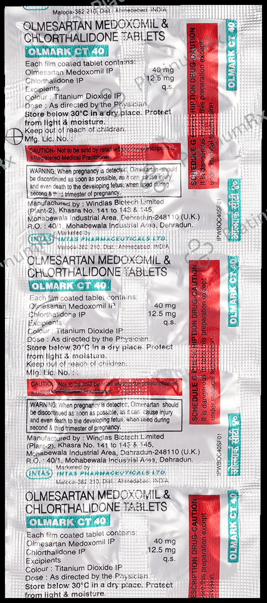 Olmark CT 12.5/40mg Tablet 10s
