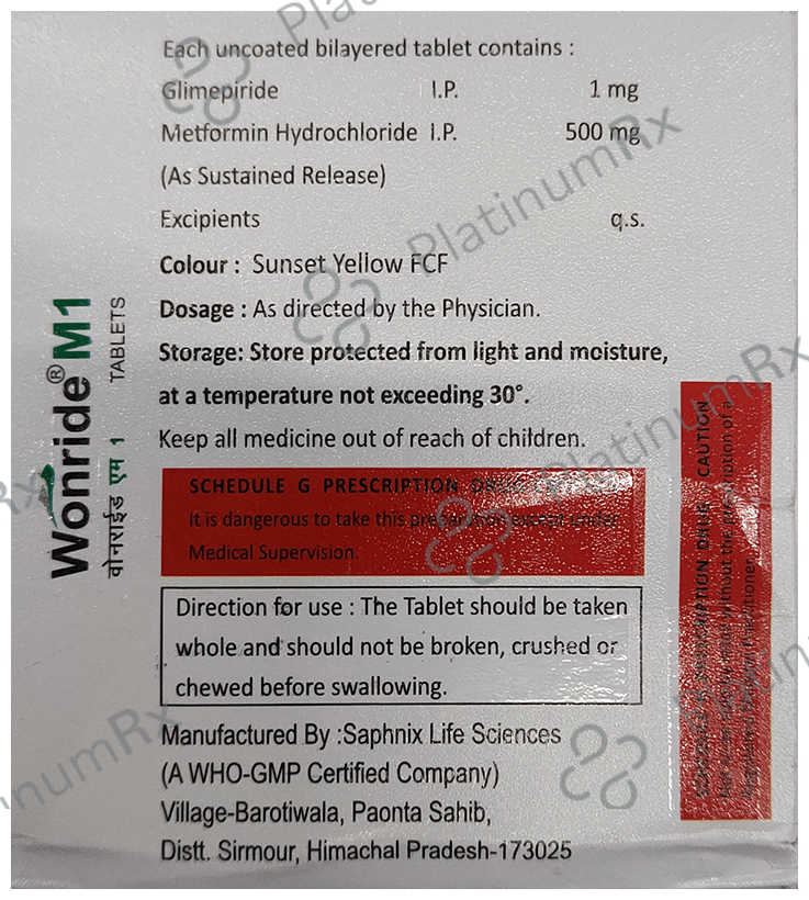 Wonride M Tablet SR