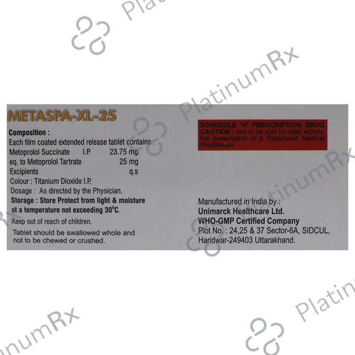 Metaspa-XL 25 Tablet ER