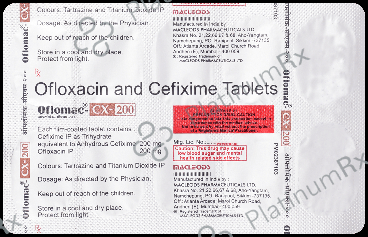 Oflomac CX 200/200mg Tablet 10s