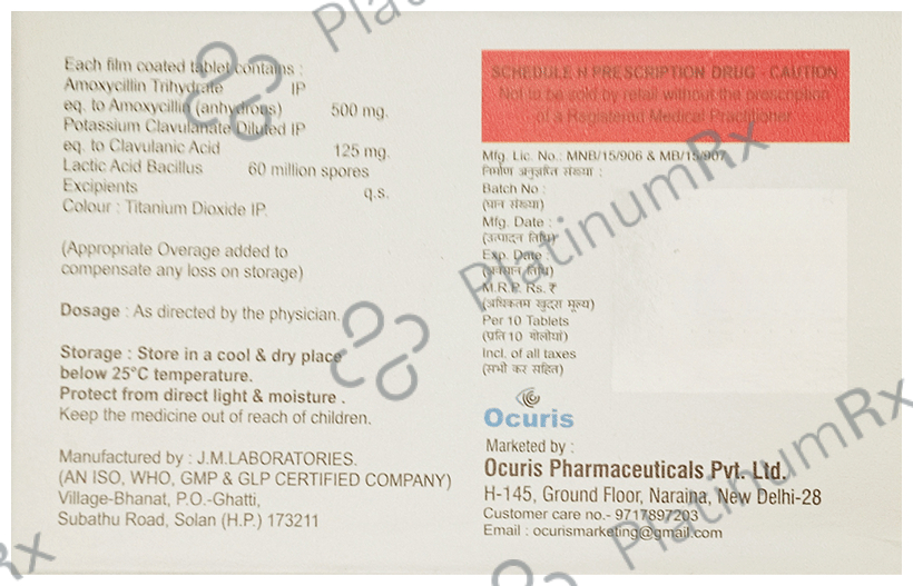 Amoxiris CV 625 Tablet