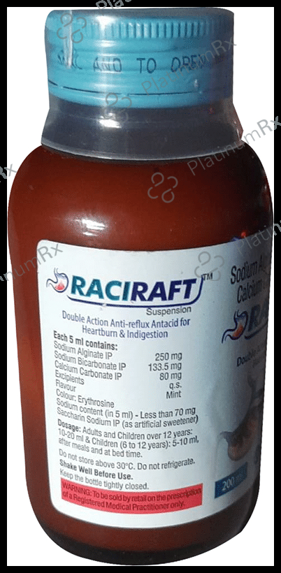 Raciraft Mint Sugar Free Oral Suspension 200ml