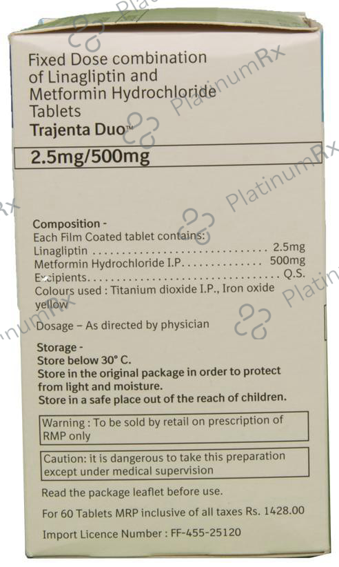 Trajenta Duo 2.5/500mg Tablet 10s