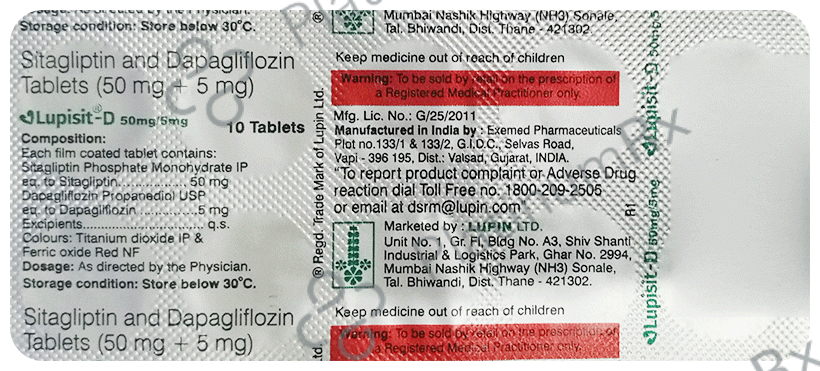 Lupisit D 5/50mg Tablet 10s