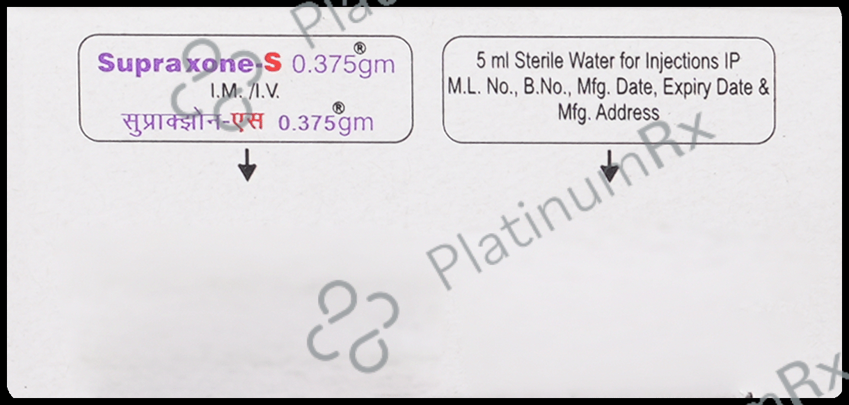 Supraxone S 250 mg/125 mg Injection