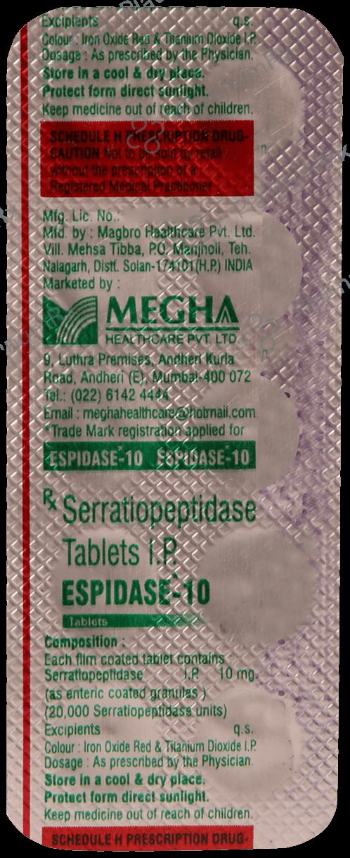 Espidase 10mg Tablet