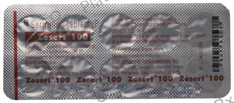 Zosert 100mg Tablet 10s