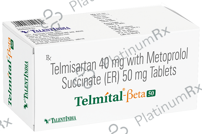 Telmital-Beta 50 Tablet ER
