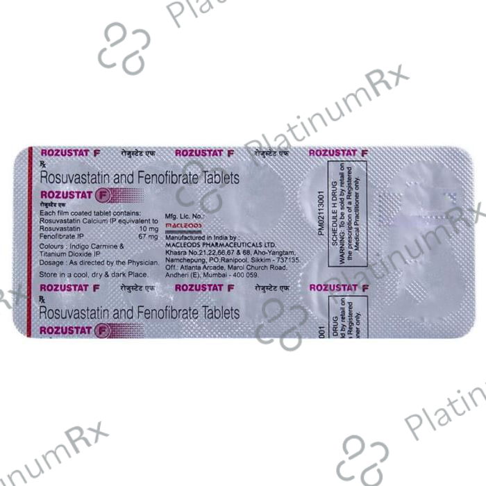 Rozustat F 67/10mg Tablet 10s